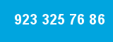 923 325 76 86 923 325 76 86